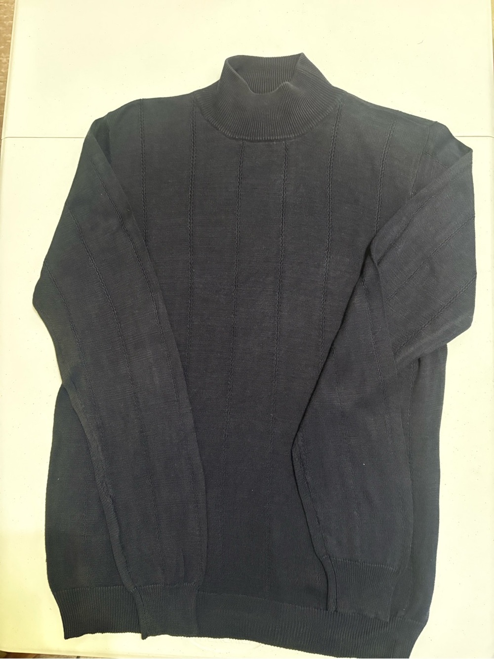 Danielle Martin Black 100% Silk Mock Neck Sweater Women’s Small Long Sleeve